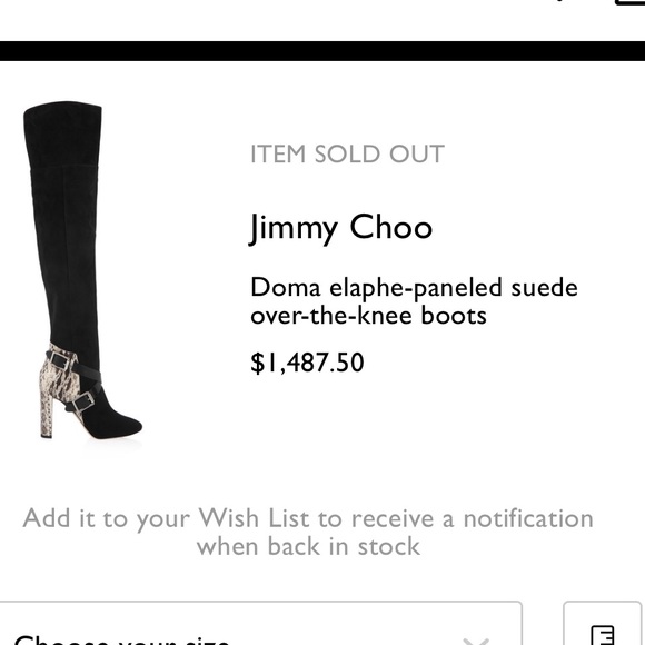 Jimmy Choo Doma suede over-the-knee boots - Picture 3 of 8